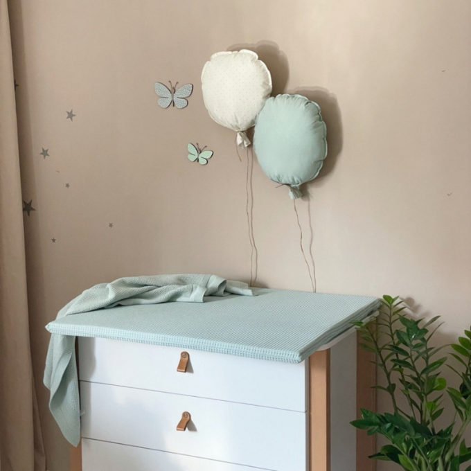 Saltea pentru masa de infasat 70 x 80 cm, menta (2)